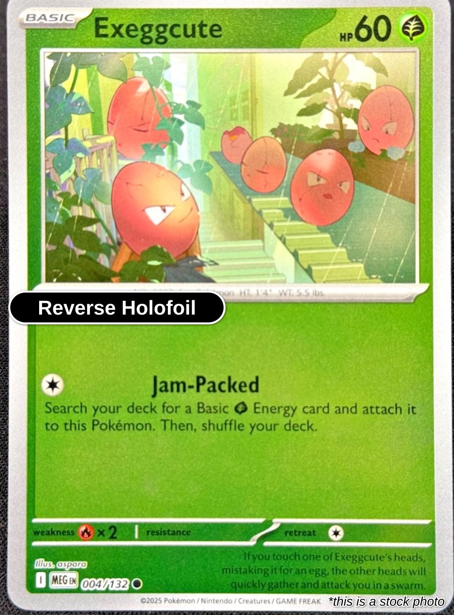 Exeggcute - 004/132 - [MEG - ME01: Mega Evolution] - Reverse Holofoil