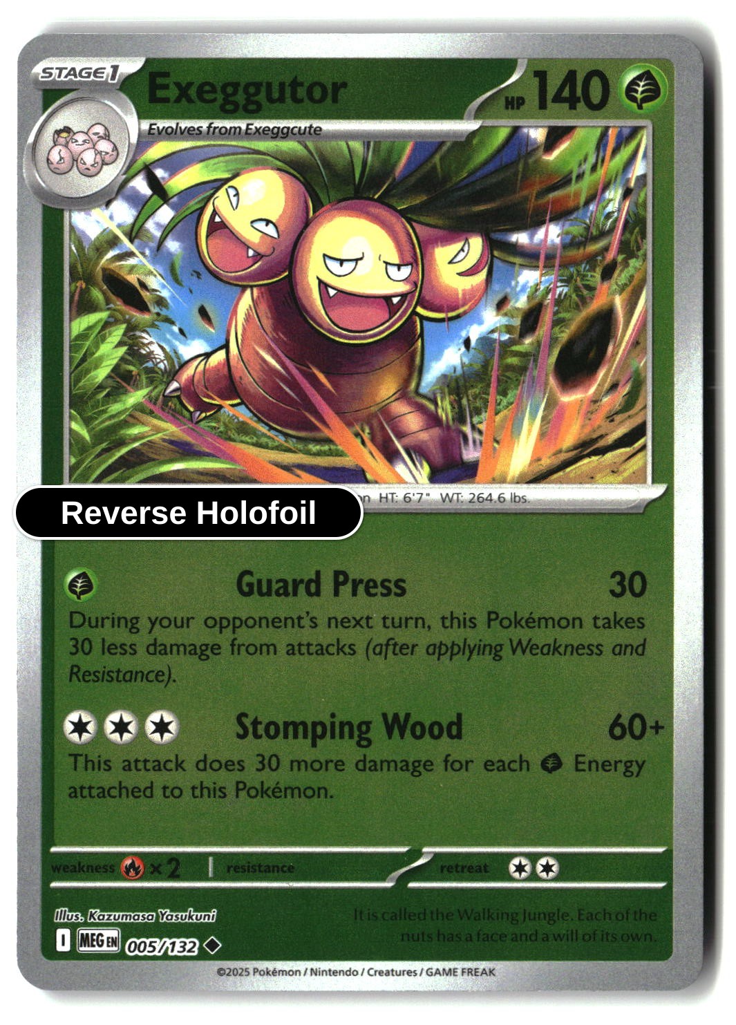 Exeggutor - 005/132 - [MEG - ME01: Mega Evolution] - Reverse Holofoil