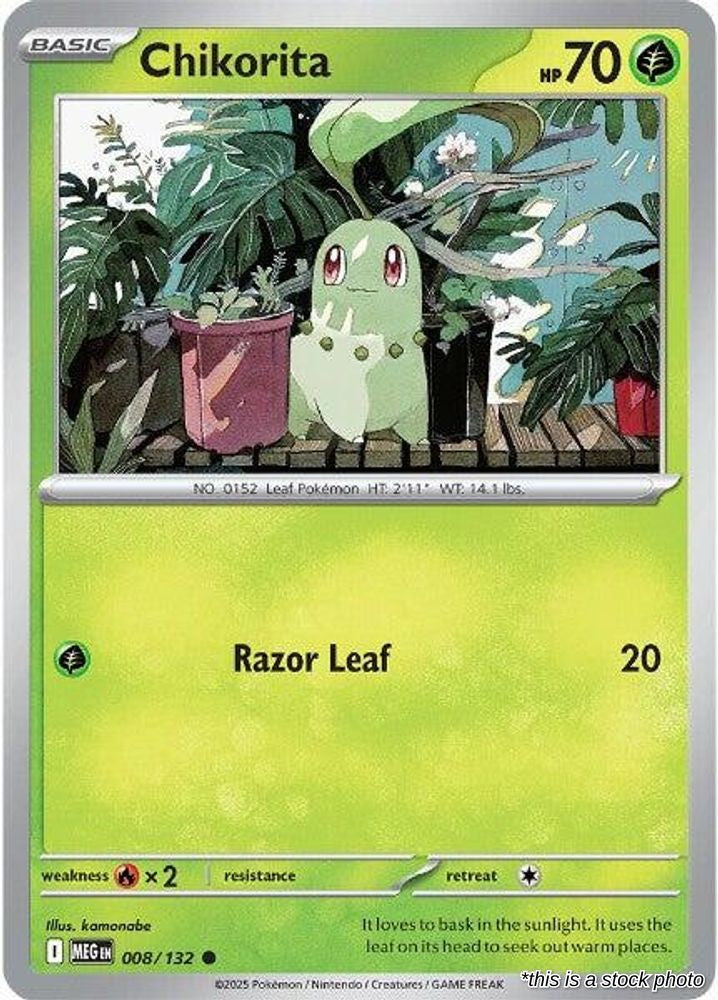 Chikorita - 008/132 - [MEG - ME01: Mega Evolution]