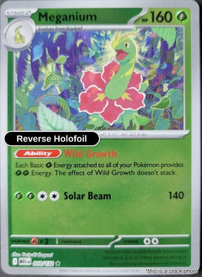 Meganium - 010/132 - [MEG - ME01: Mega Evolution] - Reverse Holofoil