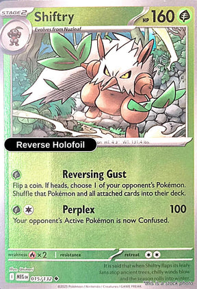 Shiftry - 015/132 - [MEG - ME01: Mega Evolution] - Reverse Holofoil