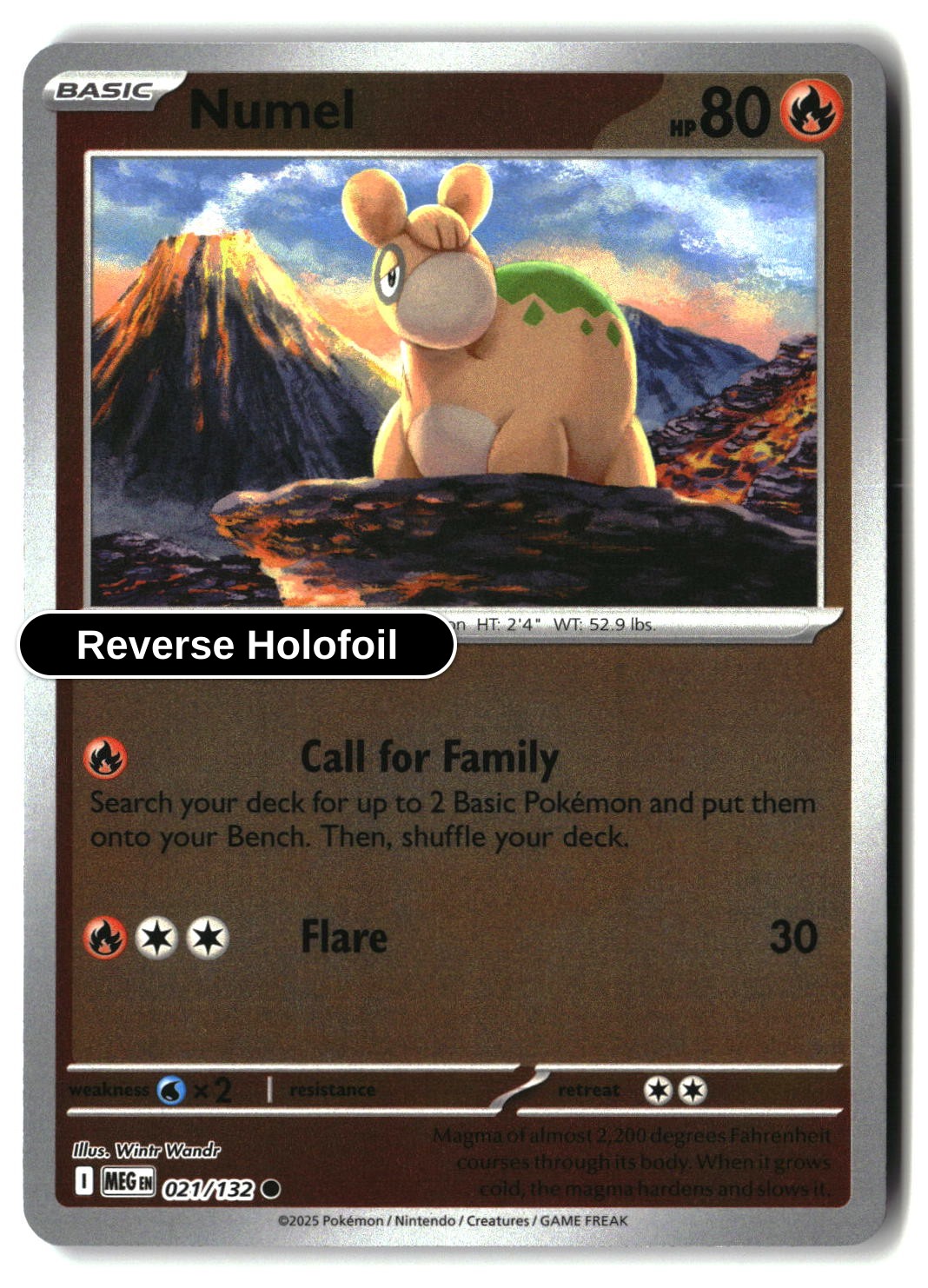 Numel - 021/132 - [MEG - ME01: Mega Evolution] - Reverse Holofoil