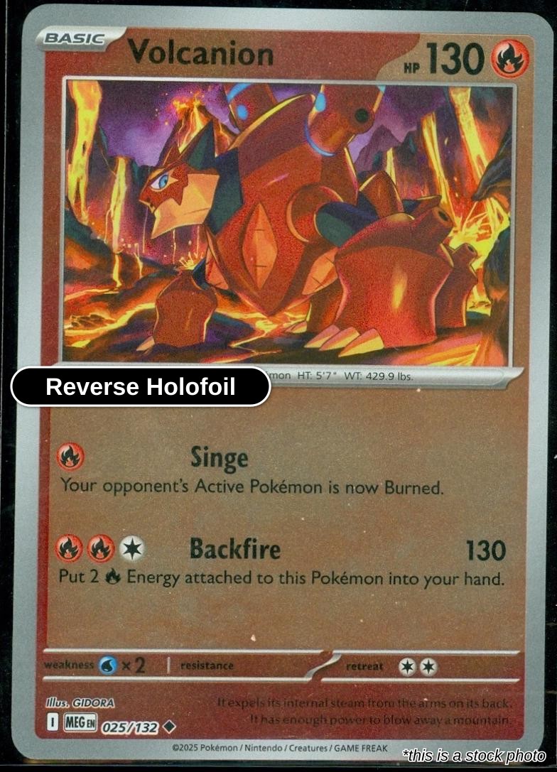 Volcanion - 025/132 - [MEG - ME01: Mega Evolution] - Reverse Holofoil