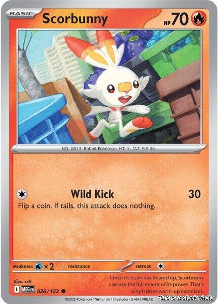 Scorbunny - 026/132 - [MEG - ME01: Mega Evolution]