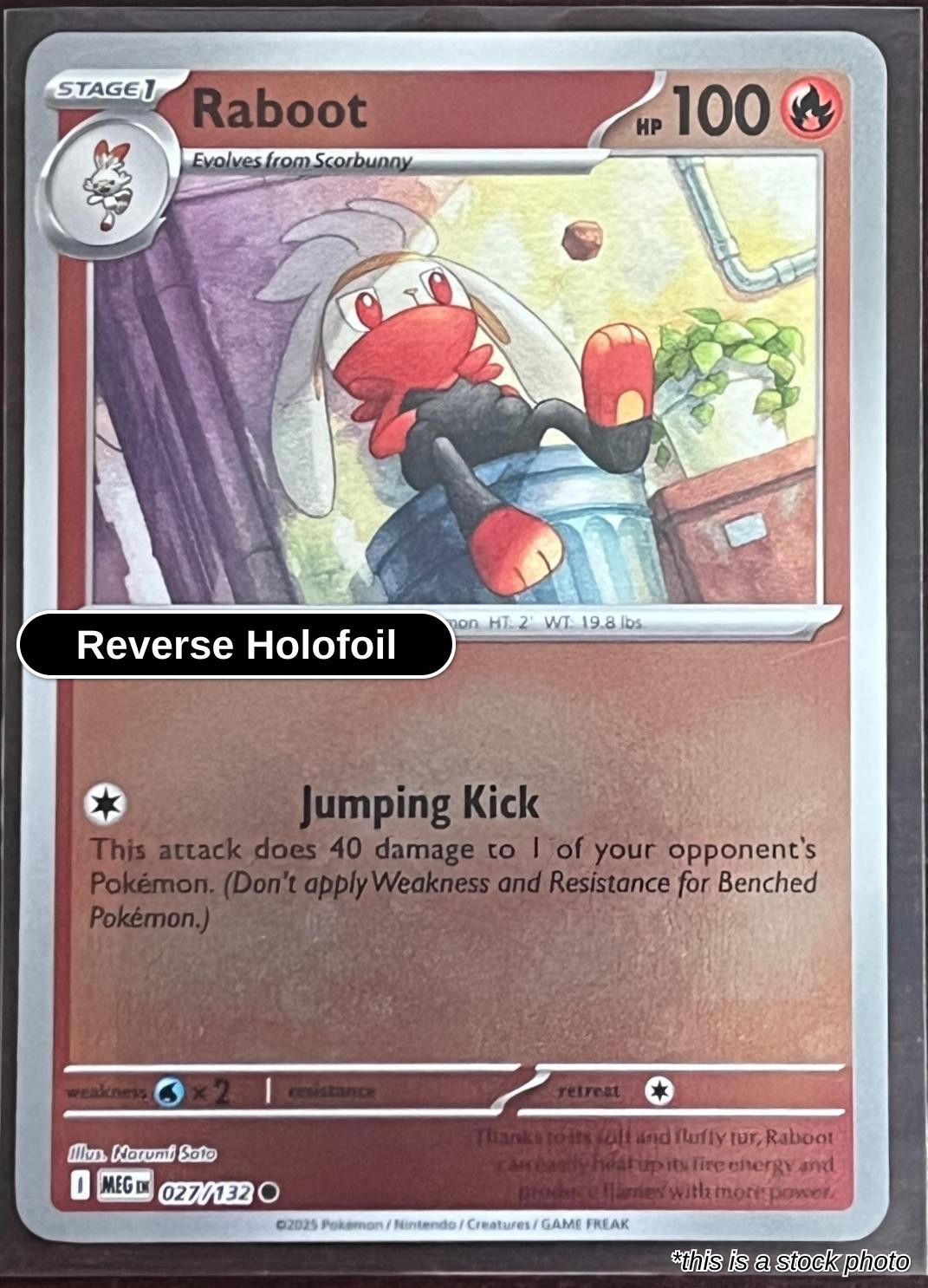 Raboot - 027/132 - [MEG - ME01: Mega Evolution] - Reverse Holofoil
