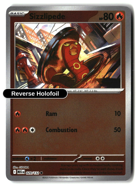 Sizzlipede - 029/132 - [MEG - ME01: Mega Evolution] - Reverse Holofoil