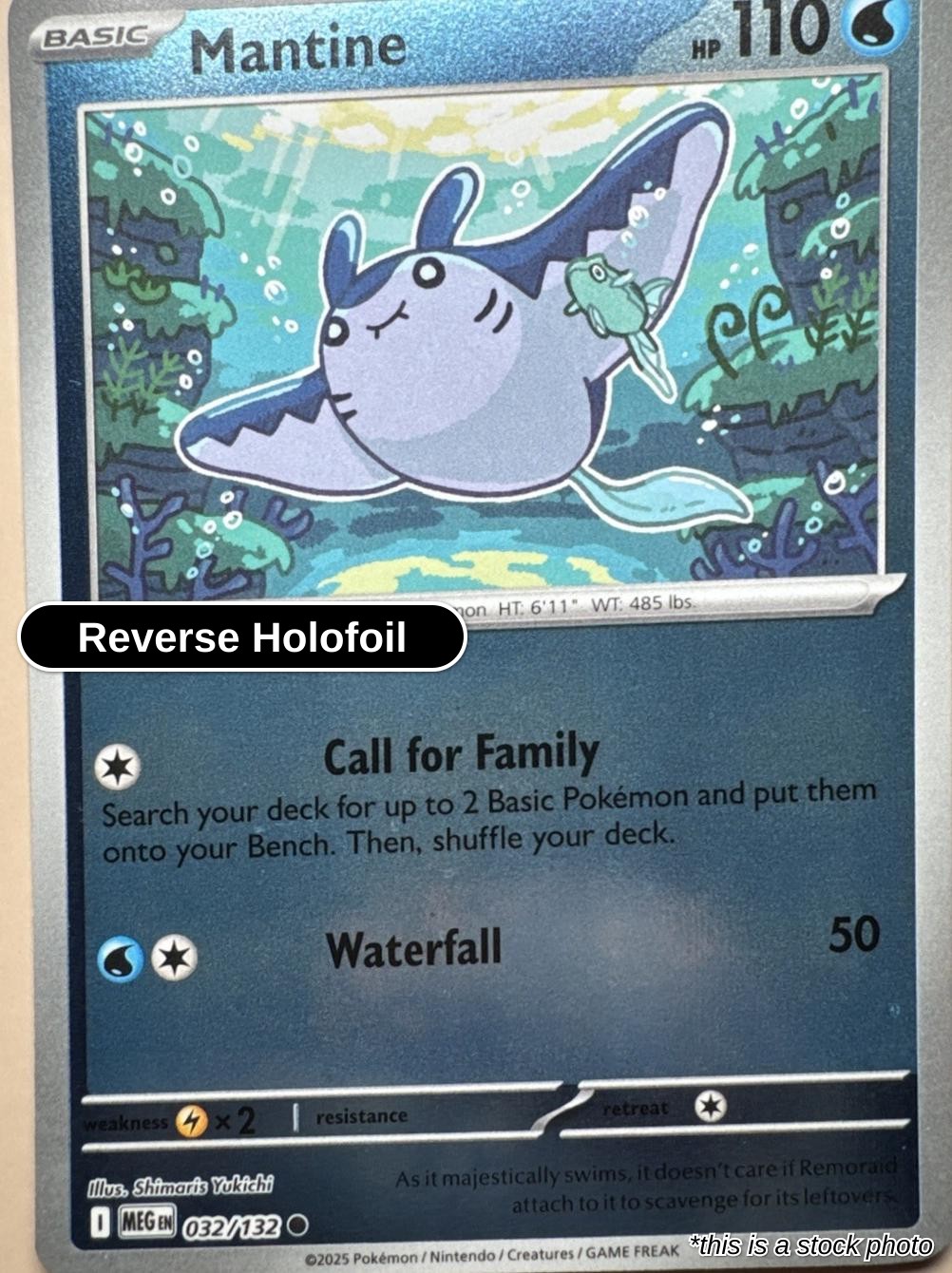 Mantine - 032/132 - [MEG - ME01: Mega Evolution] - Reverse Holofoil