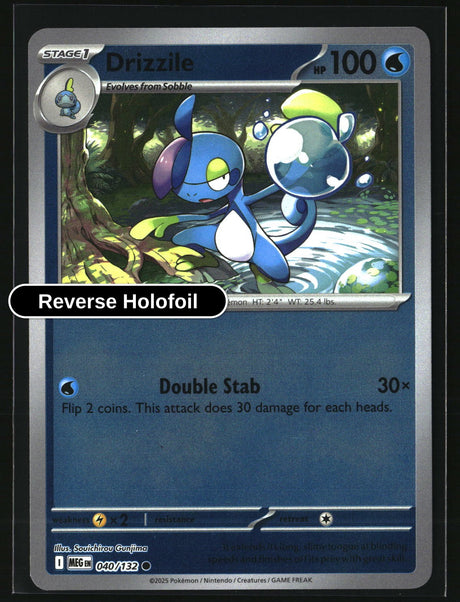 Drizzile - 040/132 - [MEG - ME01: Mega Evolution] - Reverse Holofoil