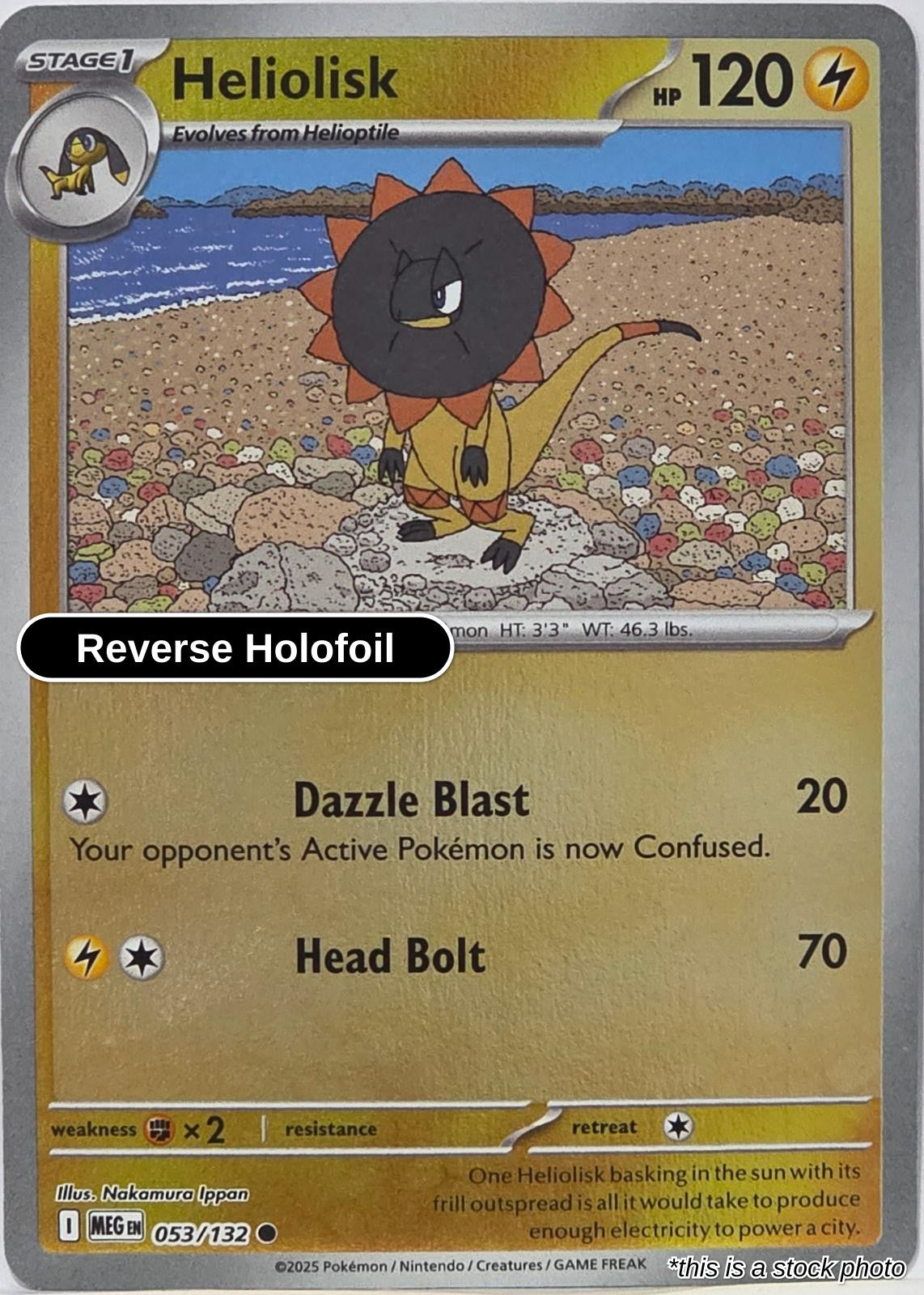 Heliolisk -Reverse Holofoil - 053/132 - [MEG - ME01: Mega Evolution]