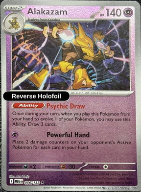 Alakazam - 056/132 - [MEG - ME01: Mega Evolution] - Reverse Holofoil