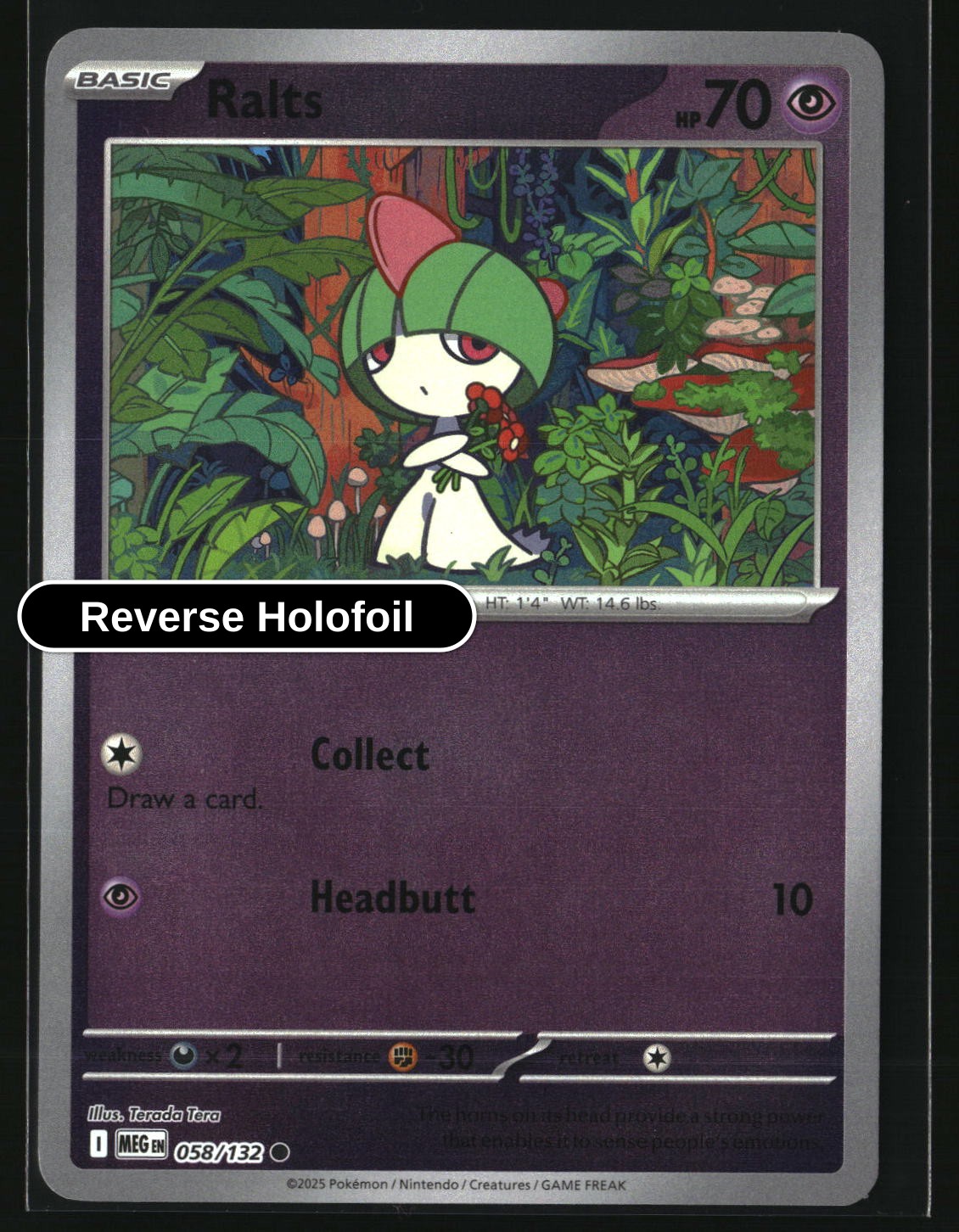 Ralts - 058/132 - [MEG - ME01: Mega Evolution] - Reverse Holofoil