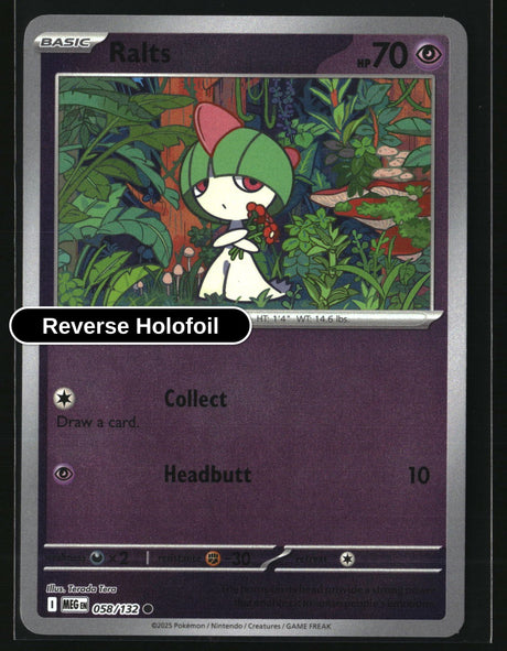 Ralts - 058/132 - [MEG - ME01: Mega Evolution] - Reverse Holofoil