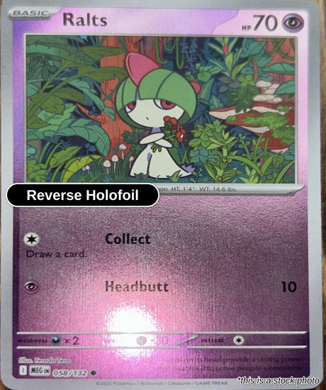 Ralts - 058/132 - [MEG - ME01: Mega Evolution] - Reverse Holofoil