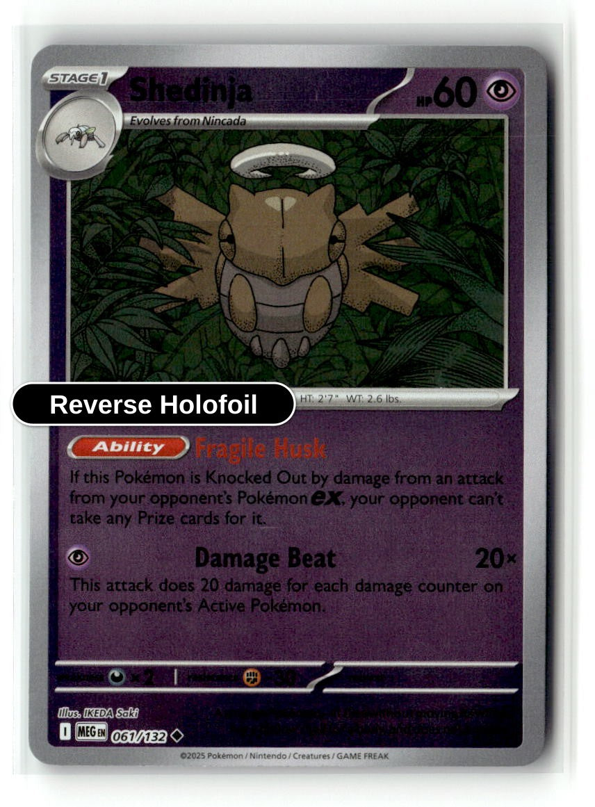 Shedinja - 061/132 - [MEG - ME01: Mega Evolution] - Reverse Holofoil