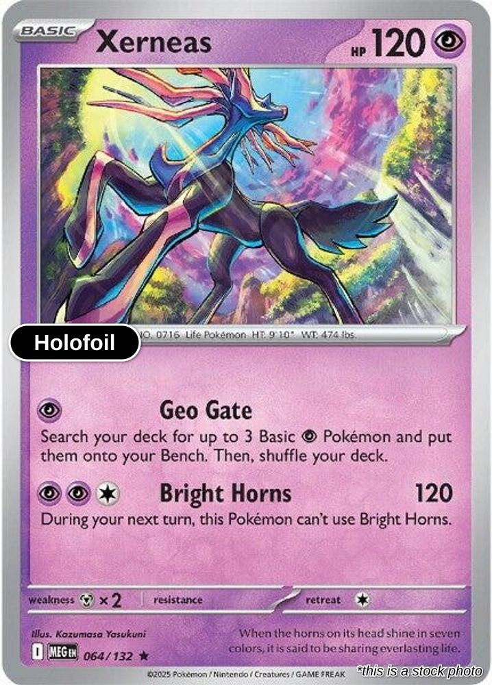 Xerneas - 064/132 - [MEG - ME01: Mega Evolution] - Holofoil