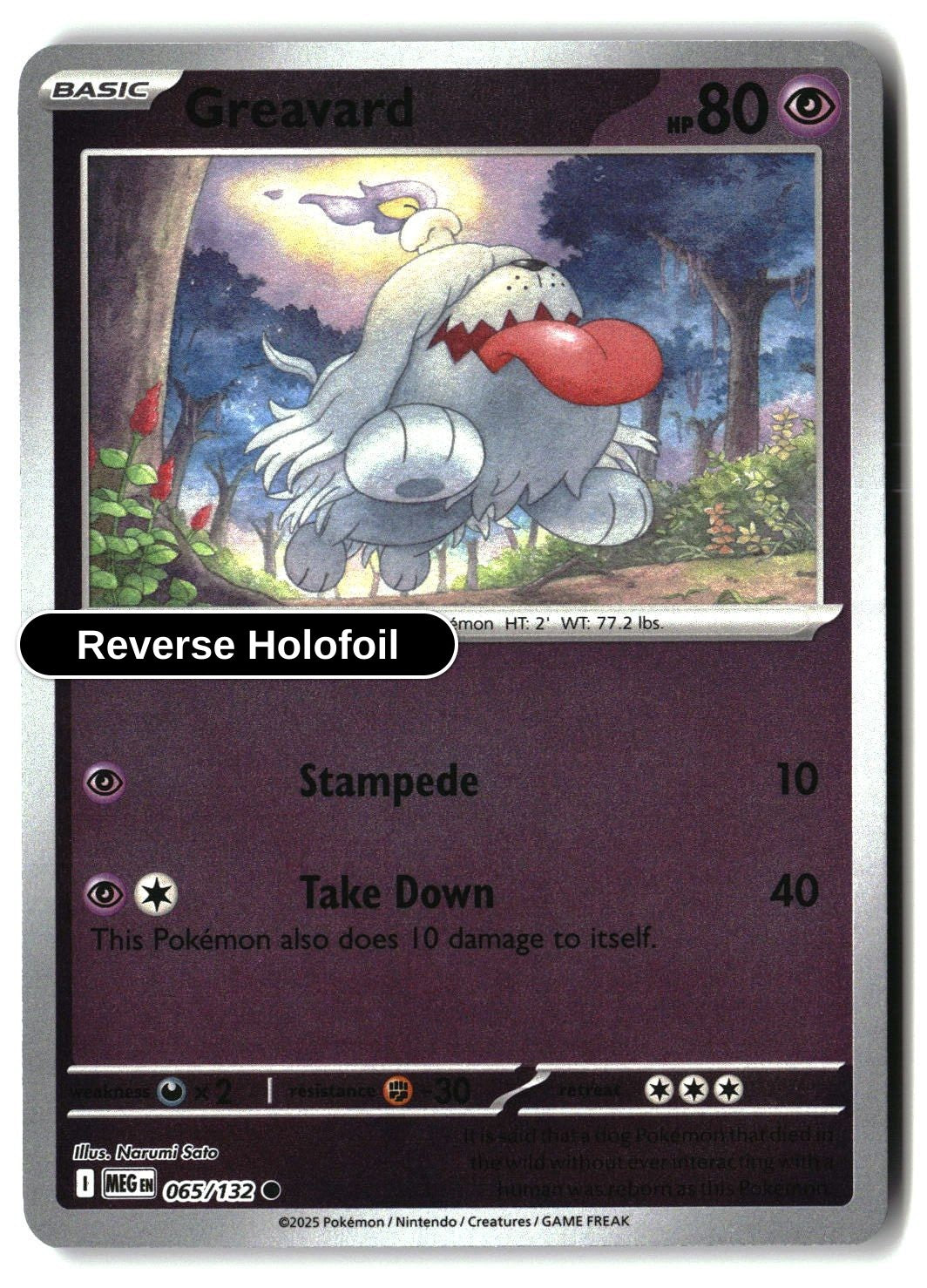 Greavard - 065/132 - [MEG - ME01: Mega Evolution] - Reverse Holofoil