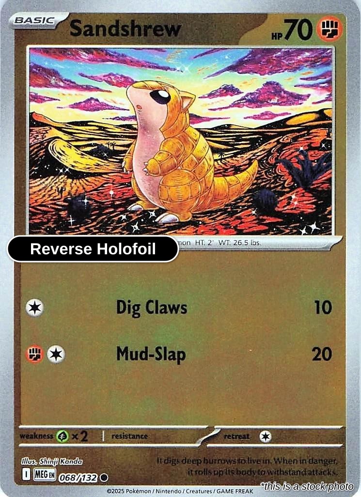 Sandshrew - 068/132 - [MEG - ME01: Mega Evolution] - Reverse Holofoil