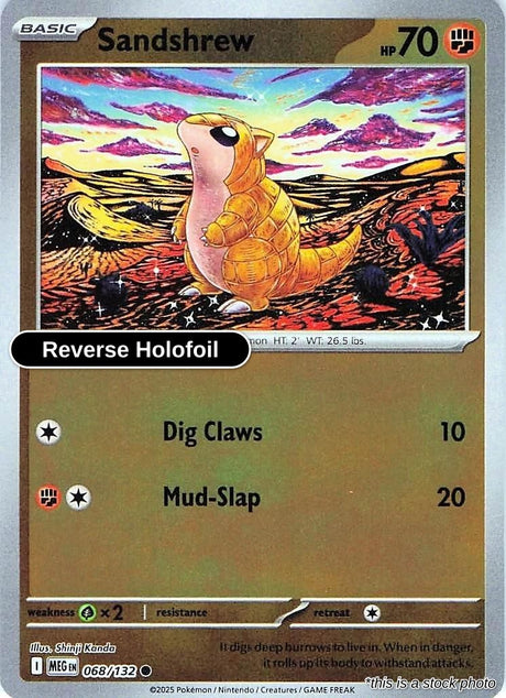 Sandshrew - 068/132 - [MEG - ME01: Mega Evolution] - Reverse Holofoil