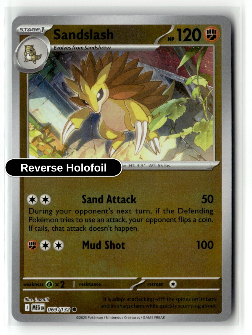 Sandslash - 069/132 - [MEG - ME01: Mega Evolution] - Reverse Holofoil