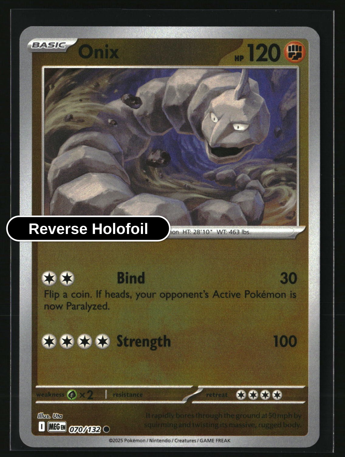 Onix - 070/132 - [MEG - ME01: Mega Evolution] - Reverse Holofoil