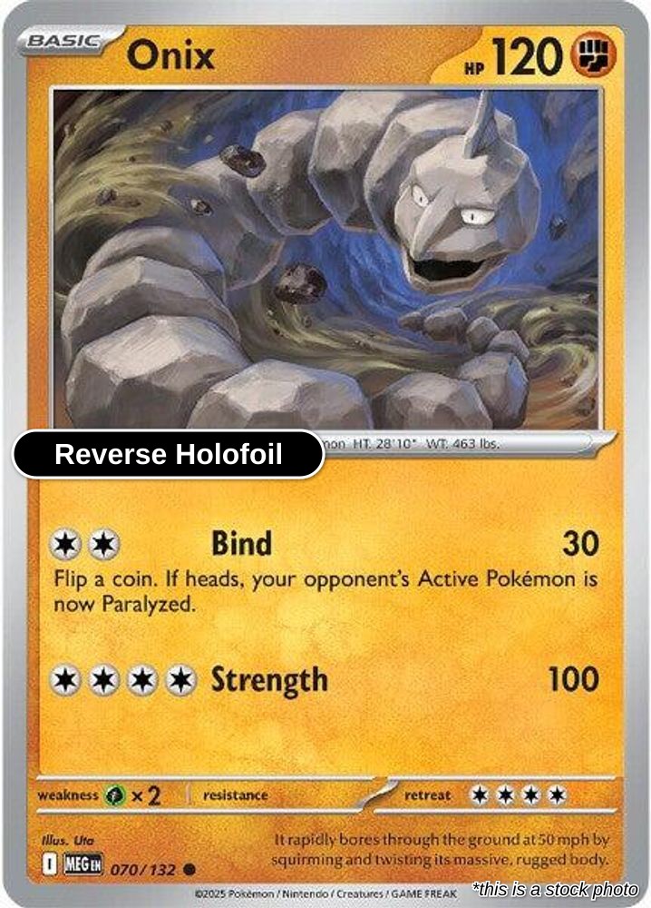 Onix - 070/132 - [MEG - ME01: Mega Evolution] - Reverse Holofoil