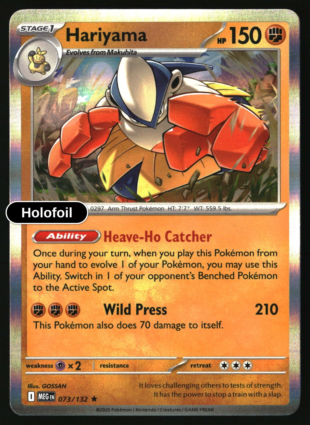 Hariyama - 073/132 - [MEG - ME01: Mega Evolution] - Holofoil