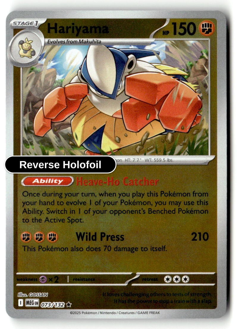 Hariyama - 073/132 - [MEG - ME01: Mega Evolution] - Reverse Holofoil