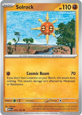 Solrock - 075/132 - [MEG - ME01: Mega Evolution]