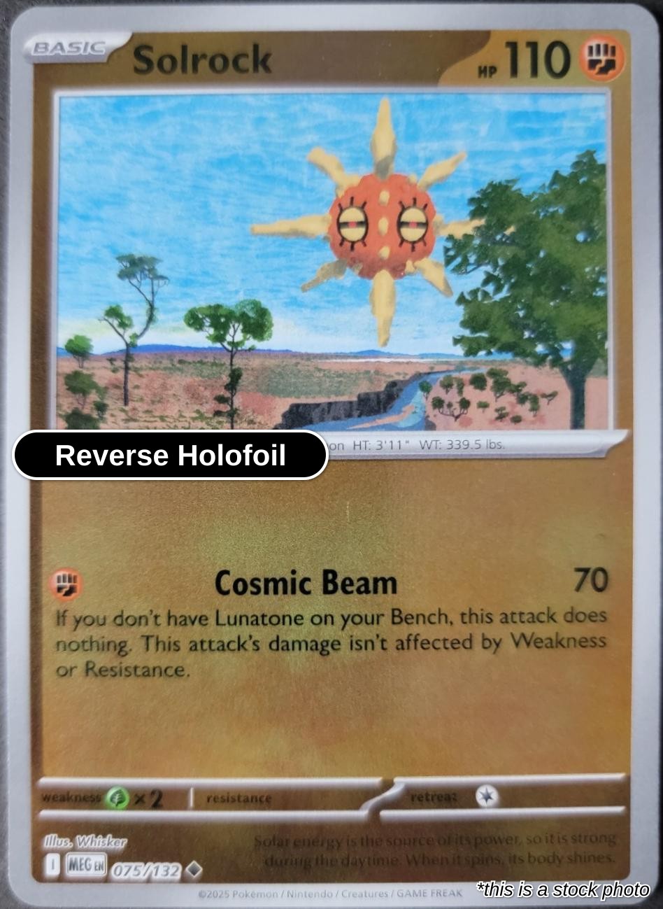 Solrock - 075/132 - [MEG - ME01: Mega Evolution] - Reverse Holofoil