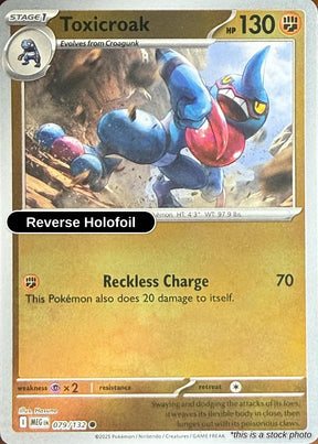 Toxicroak - 079/132 - [MEG - ME01: Mega Evolution] - Reverse Holofoil