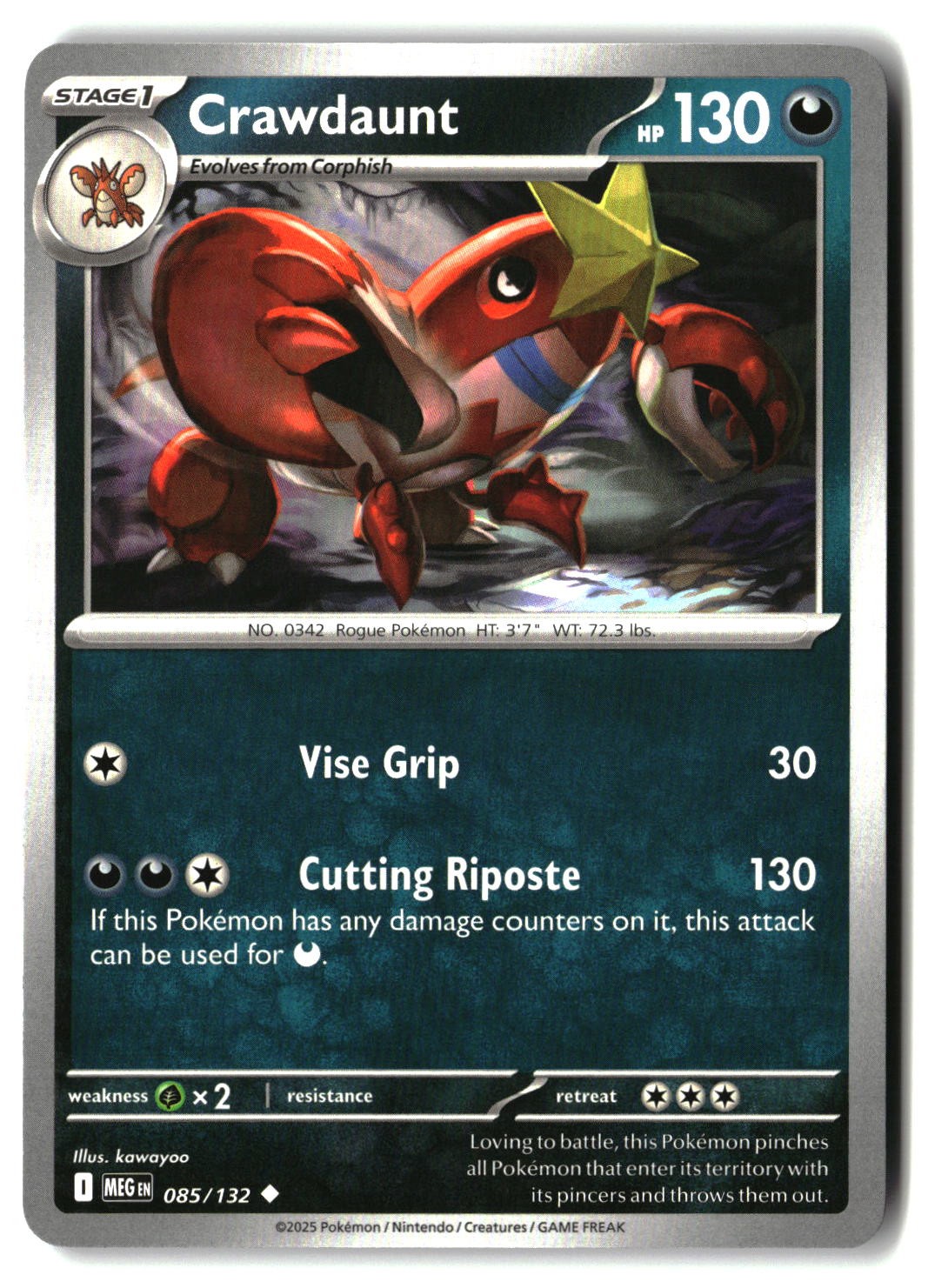 Crawdaunt - 085/132 - [MEG - ME01: Mega Evolution]