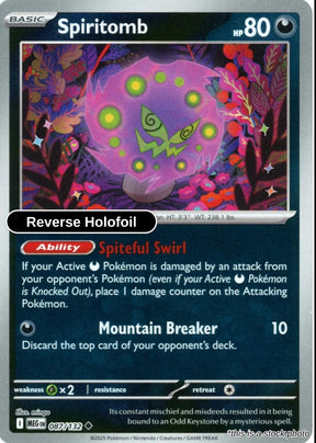 Spiritomb - 087/132 - [MEG - ME01: Mega Evolution] - Reverse Holofoil
