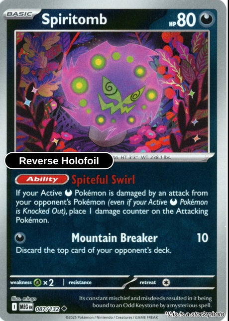 Spiritomb - 087/132 - [MEG - ME01: Mega Evolution] - Reverse Holofoil