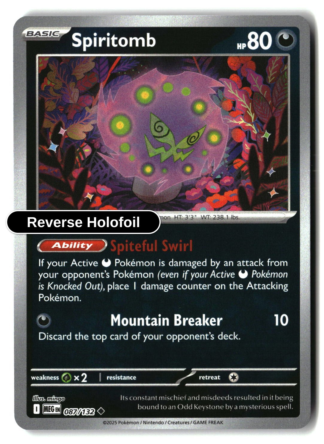 Spiritomb - 087/132 - [MEG - ME01: Mega Evolution] - Reverse Holofoil