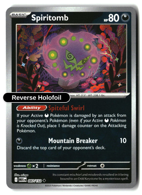 Spiritomb - 087/132 - [MEG - ME01: Mega Evolution] - Reverse Holofoil