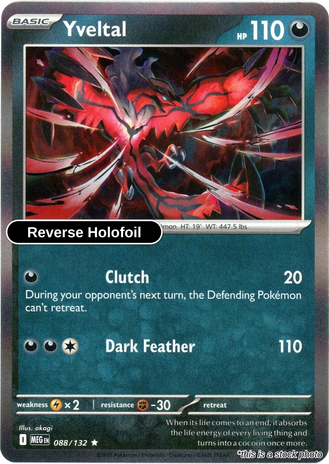 Yveltal - 088/132 - [MEG - ME01: Mega Evolution] - Reverse Holofoil