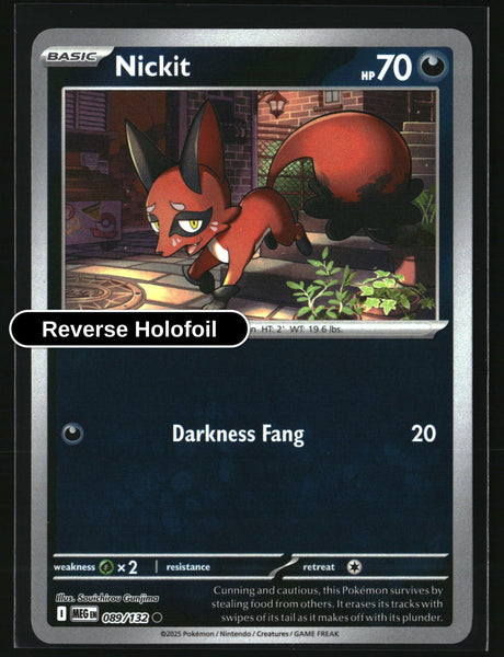 Nickit - 089/132 - [MEG - ME01: Mega Evolution] - Reverse Holofoil