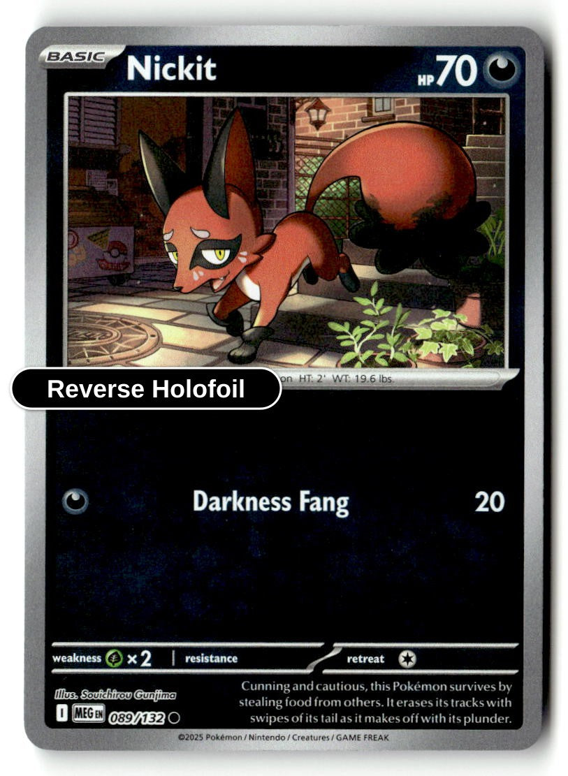 Nickit - 089/132 - [MEG - ME01: Mega Evolution] - Reverse Holofoil