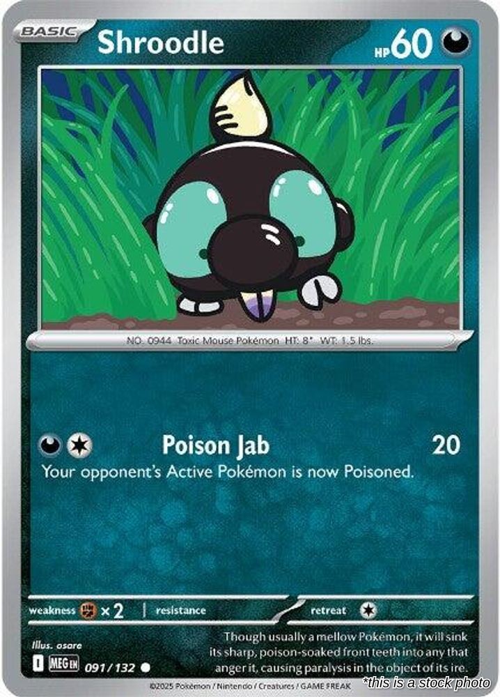 Shroodle - 091/132 - [MEG - ME01: Mega Evolution]