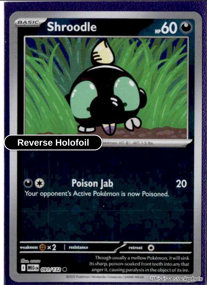 Shroodle - 091/132 - [MEG - ME01: Mega Evolution] - Reverse Holofoil