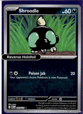 Shroodle - 091/132 - [MEG - ME01: Mega Evolution] - Reverse Holofoil