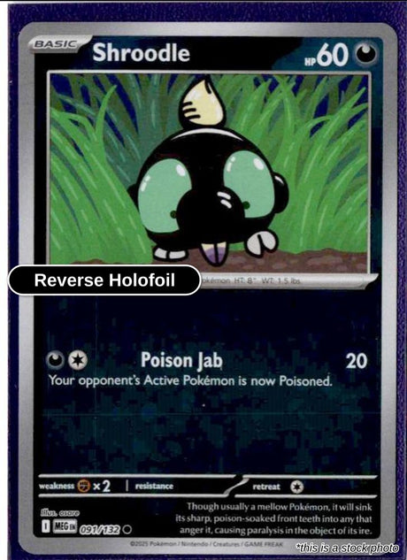 Shroodle - 091/132 - [MEG - ME01: Mega Evolution] - Reverse Holofoil