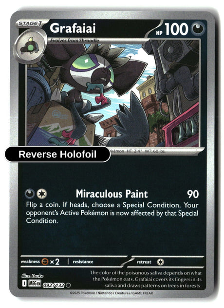 Grafaiai - 092/132 - [MEG - ME01: Mega Evolution] - Reverse Holofoil