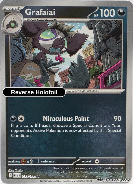 Grafaiai - 092/132 - [MEG - ME01: Mega Evolution] - Reverse Holofoil