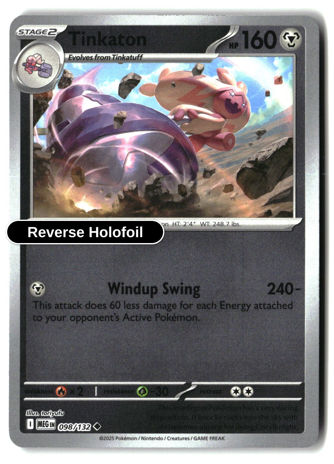 Tinkaton - 098/132 - [MEG - ME01: Mega Evolution] - Reverse Holofoil