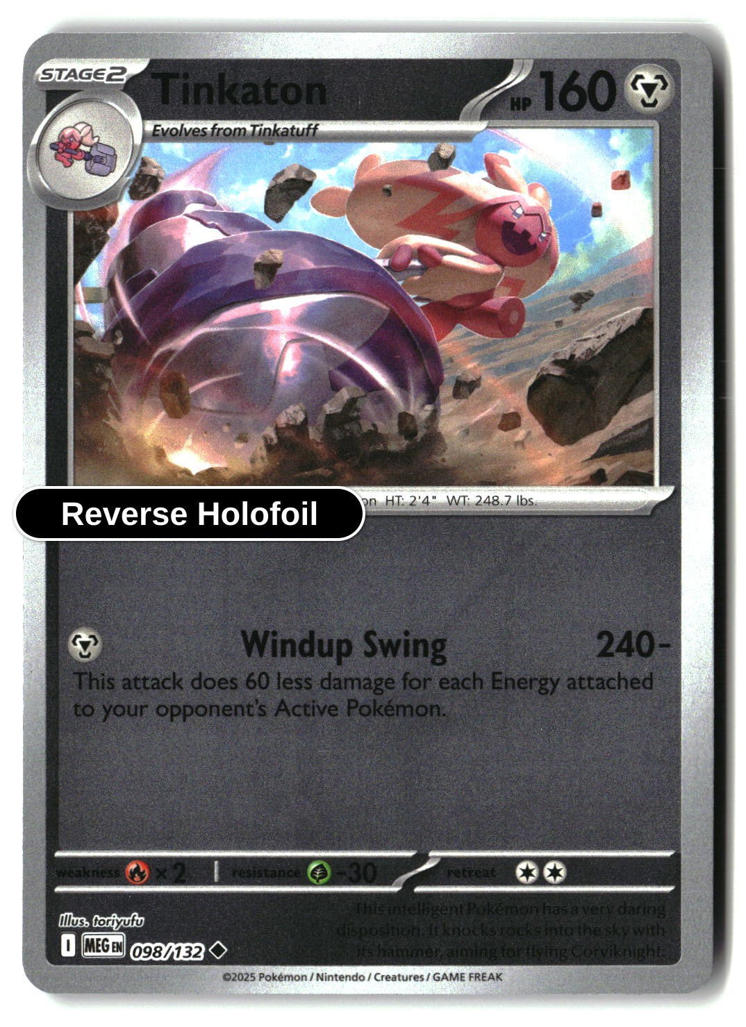 Tinkaton - 098/132 - [MEG - ME01: Mega Evolution] - Reverse Holofoil