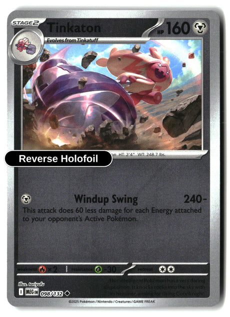 Tinkaton - 098/132 - [MEG - ME01: Mega Evolution] - Reverse Holofoil