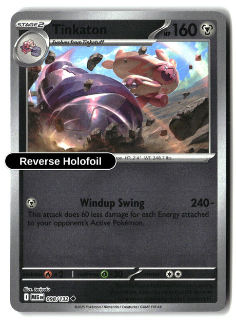 Tinkaton - 098/132 - [MEG - ME01: Mega Evolution] - Reverse Holofoil