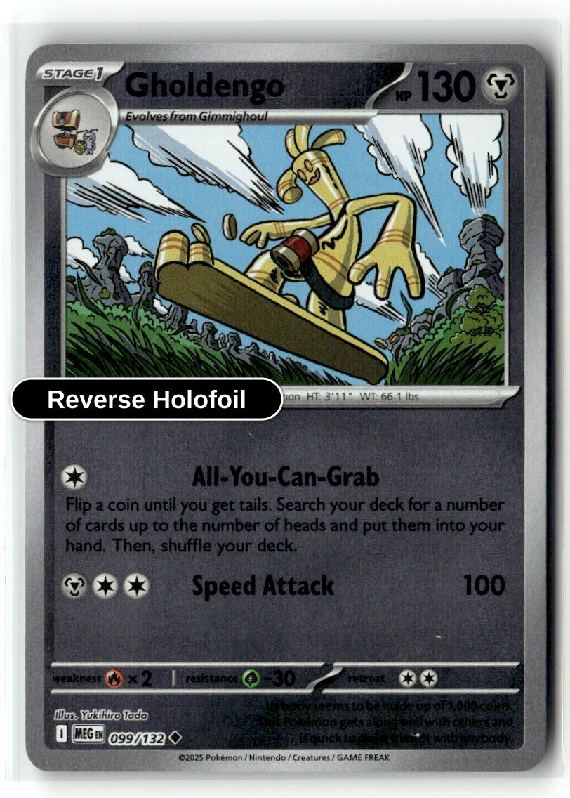 Gholdengo - 099/132 - [MEG - ME01: Mega Evolution] - Reverse Holofoil
