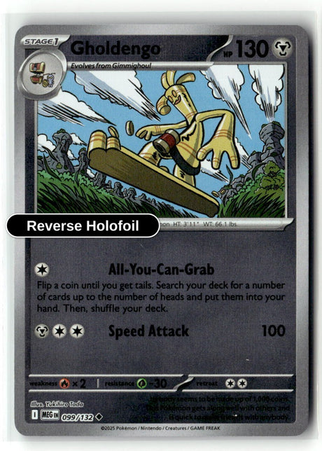 Gholdengo - 099/132 - [MEG - ME01: Mega Evolution] - Reverse Holofoil